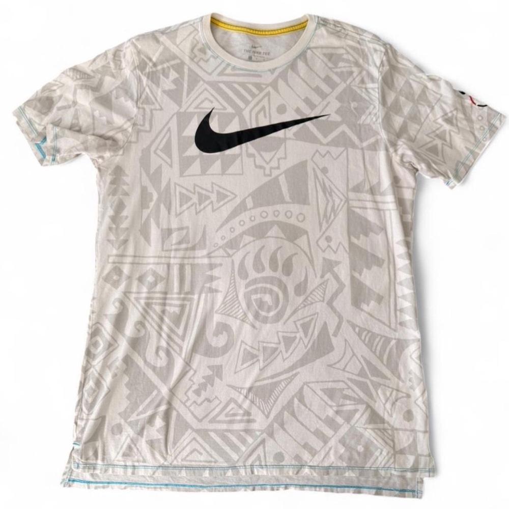 Nike Men's Dri-FIT Legend All-Over Print Training T-Shirt In White